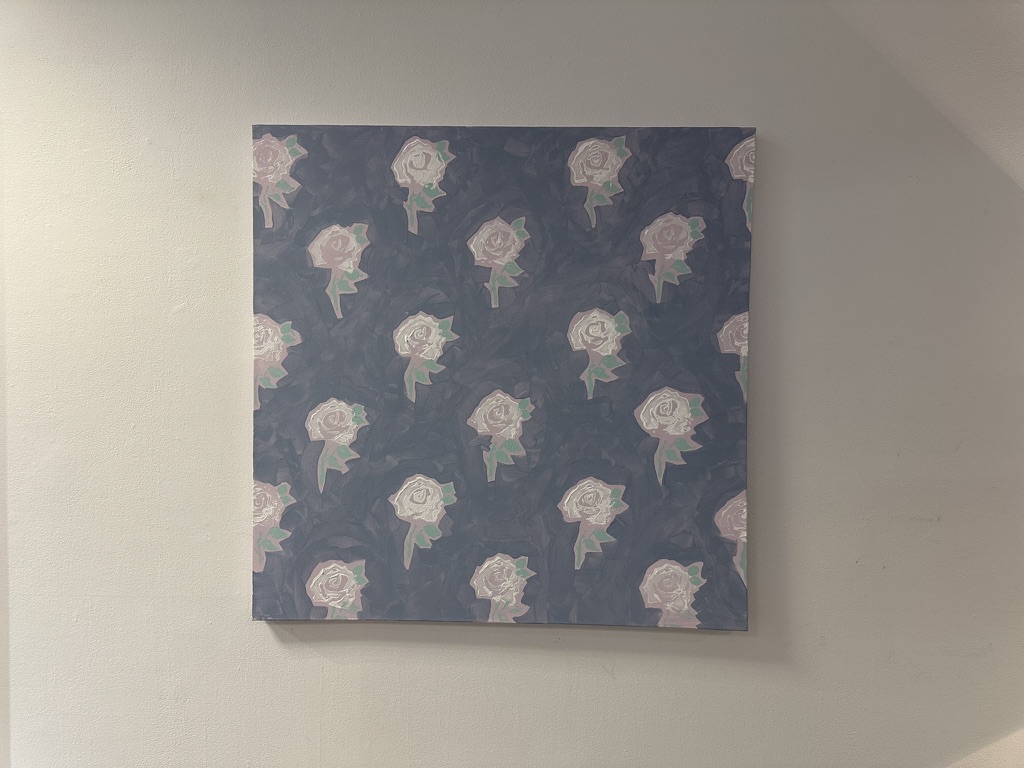 Grey Roses painting
